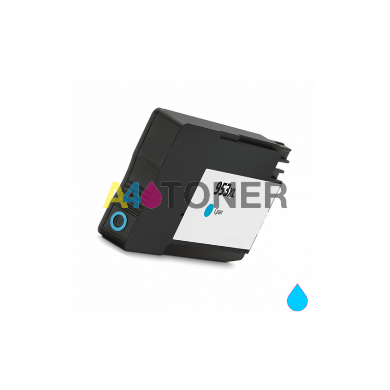 HP 953XL (F6U16AE/F6U12AE) tinta compatible cian (compatible con HP+)