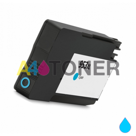 HP 953XL (F6U16AE/F6U12AE) tinta compatible cian (compatible con HP+)