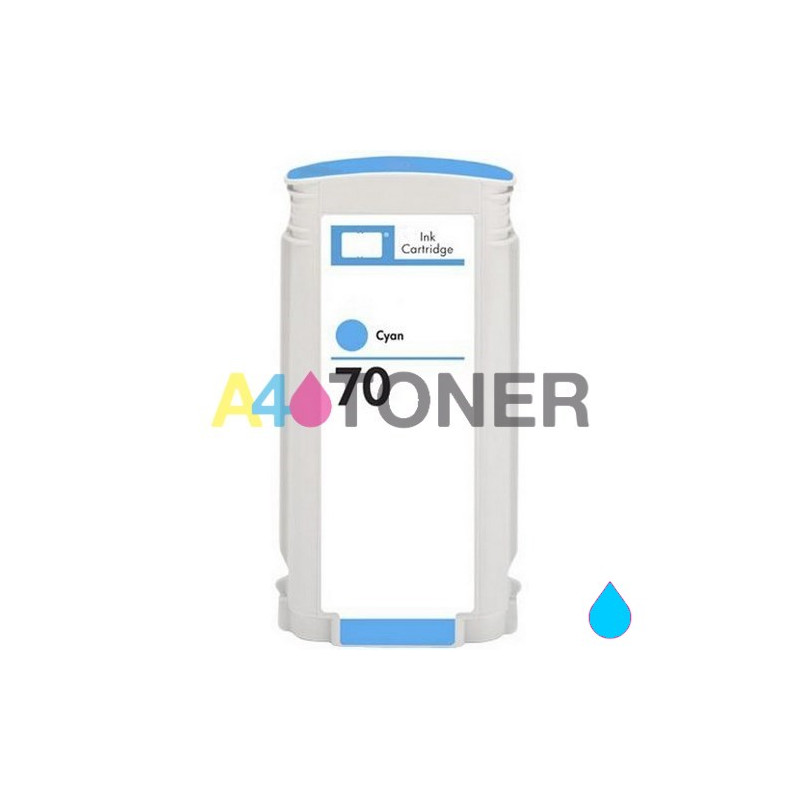 Cartucho de tinta Hp 70 cyan compatible al cartucho original hp C9452A