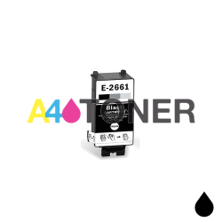 Cartucho de tinta Epson T2661 negro compatible con Epson C13T26614010