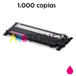 Toner Samsung CLP-430 magenta compatible al cartucho original CLT-M404S