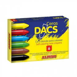 DA050260 DACS CERAS DACS 55MM COLORES SURTIDOS ESTUCHE 6 UD