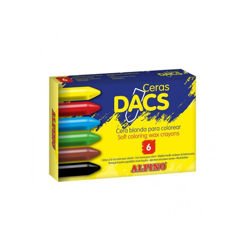 DA050260 DACS CERAS DACS 55MM COLORES SURTIDOS ESTUCHE 6 UD
