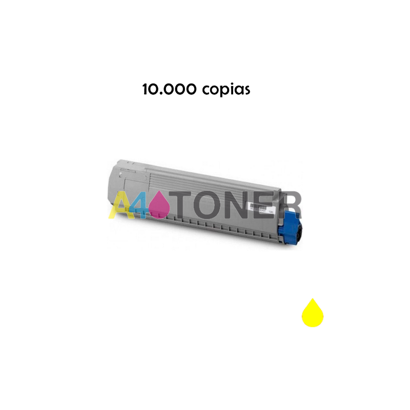 ES8431 toner OKI amarillo compatible reemplaza a 44844513