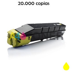 Toner compatible Kyocera TK8505 / TK-8505 / TK 8505 amarillo alternativo a Kyocera 1T02LCANL0