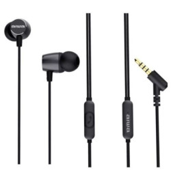 Auriculares con Cable AIWA ESTM-30BK - Jack 3.5mm · 20Hz · Micrófono · Cable 120cm · Negro