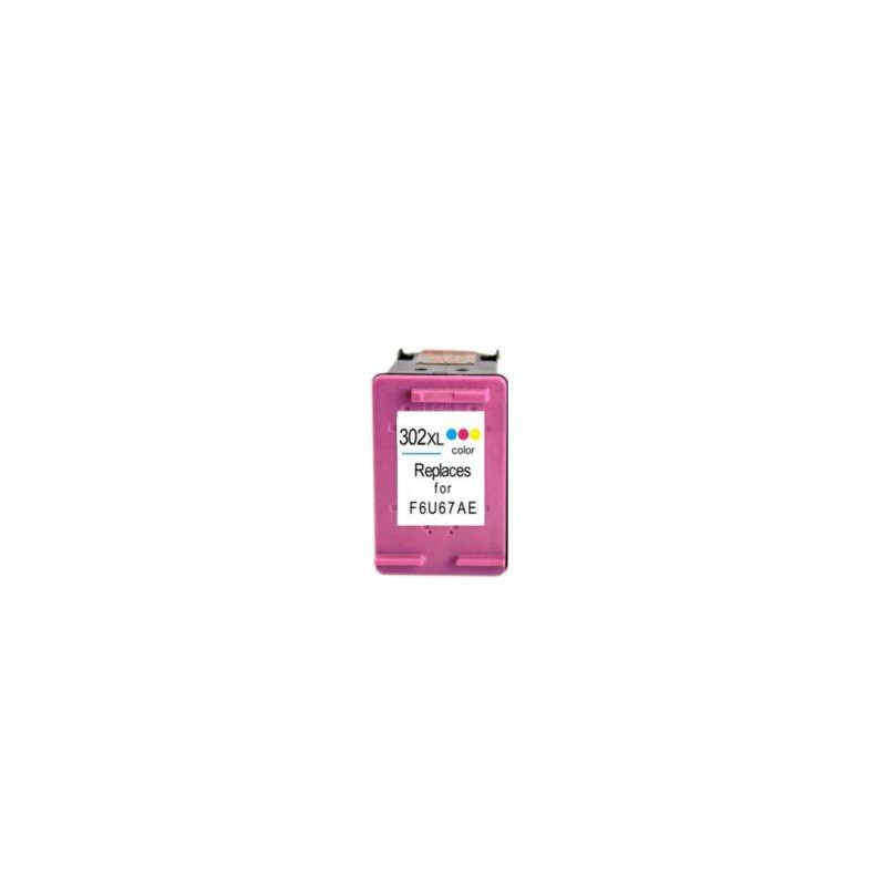 INKJET ALTERNATIVO REMANUFACTURADO (EU) HP N302 XL COLOR 18ml/420 PAG (MUESTRA EL NIVEL DE TINTA)