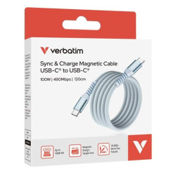 31856 VERBATIM CABLE MAGNETICO TIPO USB-C/M - USB-C/M AZUL 1