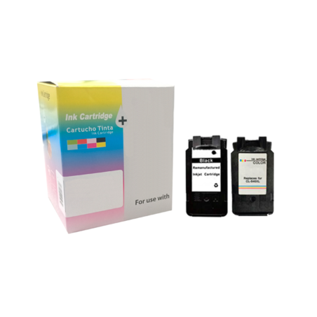 PACK INKJET DAYMA REMANUFACTURADO (EU) CANON PG540/CL541 XL (MARCA EL NIVEL DE TINTA) - 1BK + 1CMY