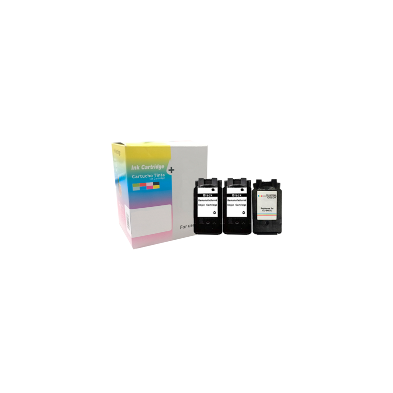 PACK INKJET DAYMA REMANUFACTURADO (EU) CANON PG540/CL541 XL (MARCA EL NIVEL DE TINTA) - 2BK + 1CMY