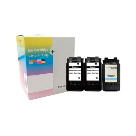 PACK INKJET DAYMA REMANUFACTURADO (EU) CANON PG540/CL541 XL (MARCA EL NIVEL DE TINTA) - 2BK + 1CMY