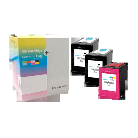 PACK INKJET DAYMA REMANUFACTURADO (EU) HP N302 XL V.3 - 2BK + 1CMY