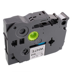 Laminado Negro-blanc 6mmX8m Brother label#TZ-FX211/TZe-FX211