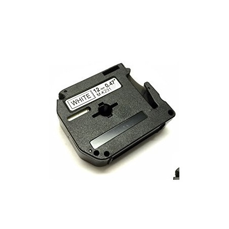 Laminato Black-White 12mmX8m Brother label#MK-231SBZ