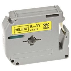 Laminato Black-Yellow 9mmX8m Brother label#MK-621BZ