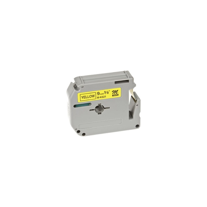 Laminato Black-Yellow 9mmX8m Brother label#MK-621BZ