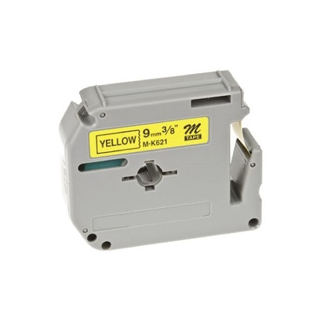 Laminato Black-Yellow 9mmX8m Brother label#MK-621BZ