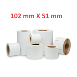 Opaco White Roll Adesivo 102mm x 51mm
