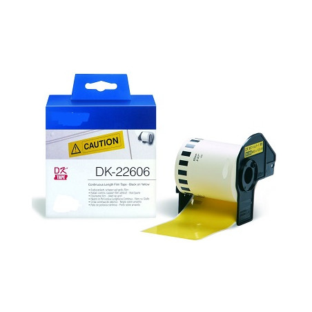 Amarillo 62mmX15.24m  para Brother P-Touch QL1000 1050 1060