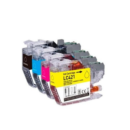 INKJET INKPRO BROTHER LC421 NEGRO 200 PAG PREMIUM