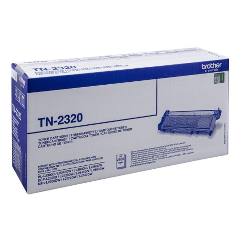 TONER ORIGINAL (TN2320) PARA IMPRESORAS BROTHER - 2.600pag - Negro C03BR0012