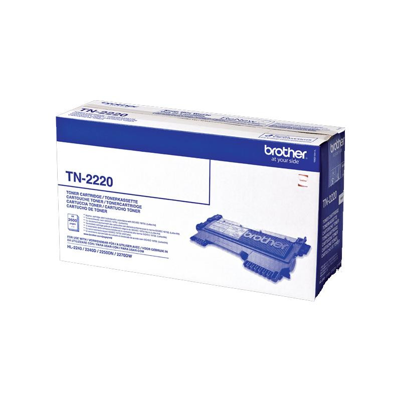 TONER ORIGINAL (TN2220) PARA IMPRESORAS BROTHER - 2.600pag - Negro C03BR0018