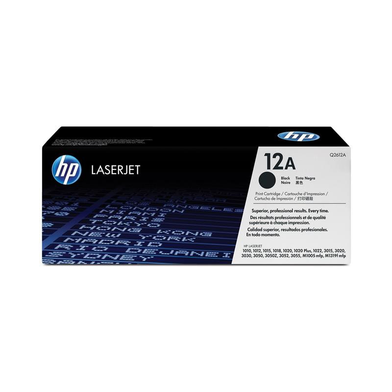 TONER ORIGINAL (Q2612A) PARA IMPRESORAS HP - 2.000pag - Negro C03HP0017