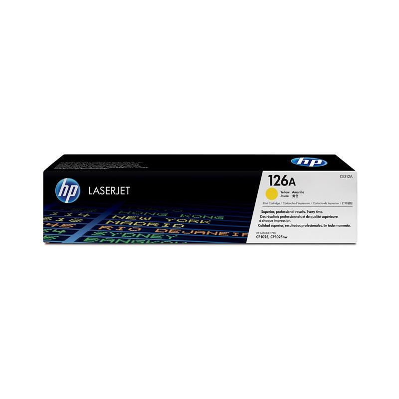 TONER ORIGINAL (CE312A) PARA IMPRESORAS HP - 1.000pag - Amarillo C03HP0041