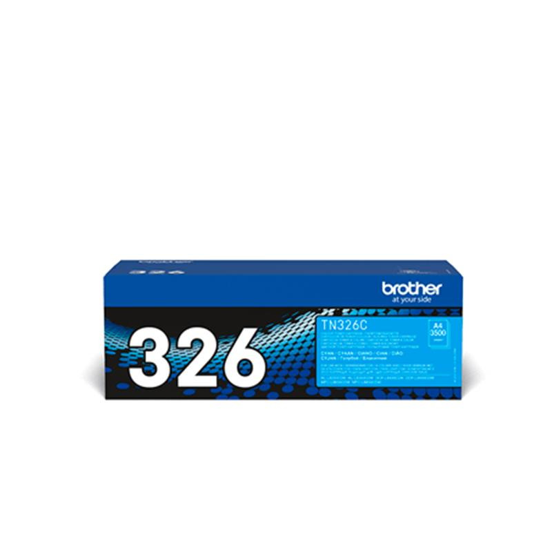 TONER ORIGINAL (TN326C) PARA IMPRESORAS BROTHER - 3.500pag - Cyan C03BR0068