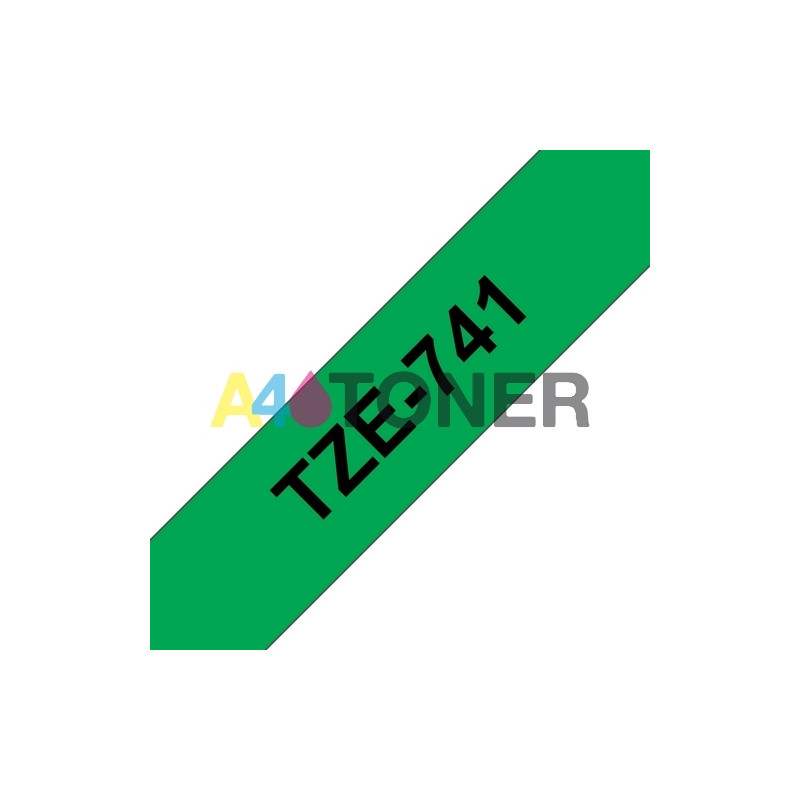 Brother TZE741 Cinta laminada compatible 18 mm x 8 metros