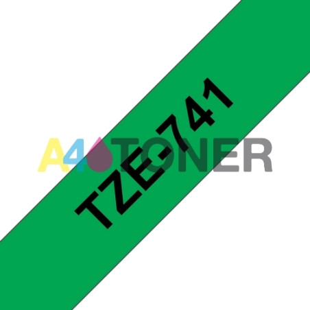 Brother TZE741 Cinta laminada compatible 18 mm x 8 metros