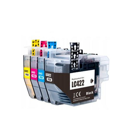 INKJET DAYMA BROTHER LC422 AMARILLO 550 PAG PREMIUM