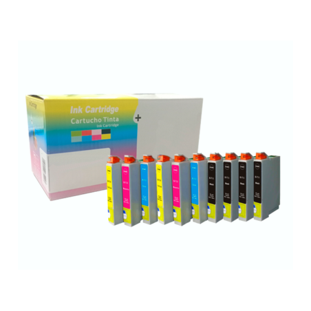 PACK INKJET DAYMA EPSON T0715 PREMIUM - 4BK + 2C + 2M + 2Y