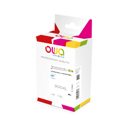 K10183OW ARMOR    Owa INKJET REMAN PACK 2 REM. FOR HP 300XL B+3C Black