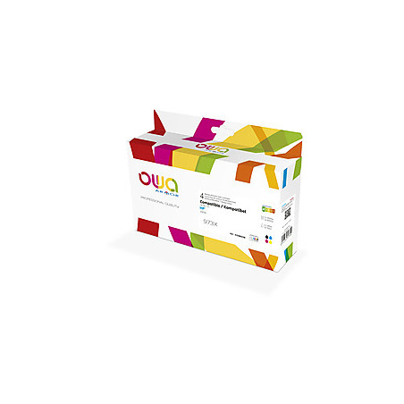 K10480OW ARMOR    Owa BIJ INKJET REMAN PACK 4 REMAN.FOR HP973X BCMY Black Cyan Magenta Yellow Box