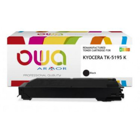 K18878OW ARMOR OWA Toner remanufactured 1T02R40NL0  para KYOCERA TK5195 K Black 15000p