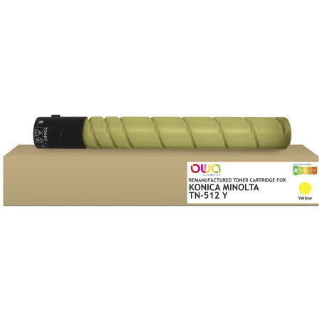 K40120OW ARMOR OWA Toner TN512Y A33K252 para KONICA MINOLTA Bizhub C454 (e)/C554 ( e). DEVELOP INEO +454/+554. OLIVETTI d-Col...