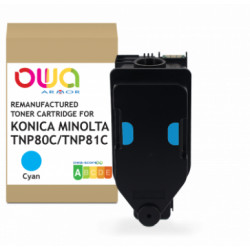 K40364OW ARMOR Toner Cian TNP80C AAJW452 para KONICA MINOLTA C3320i 9000p