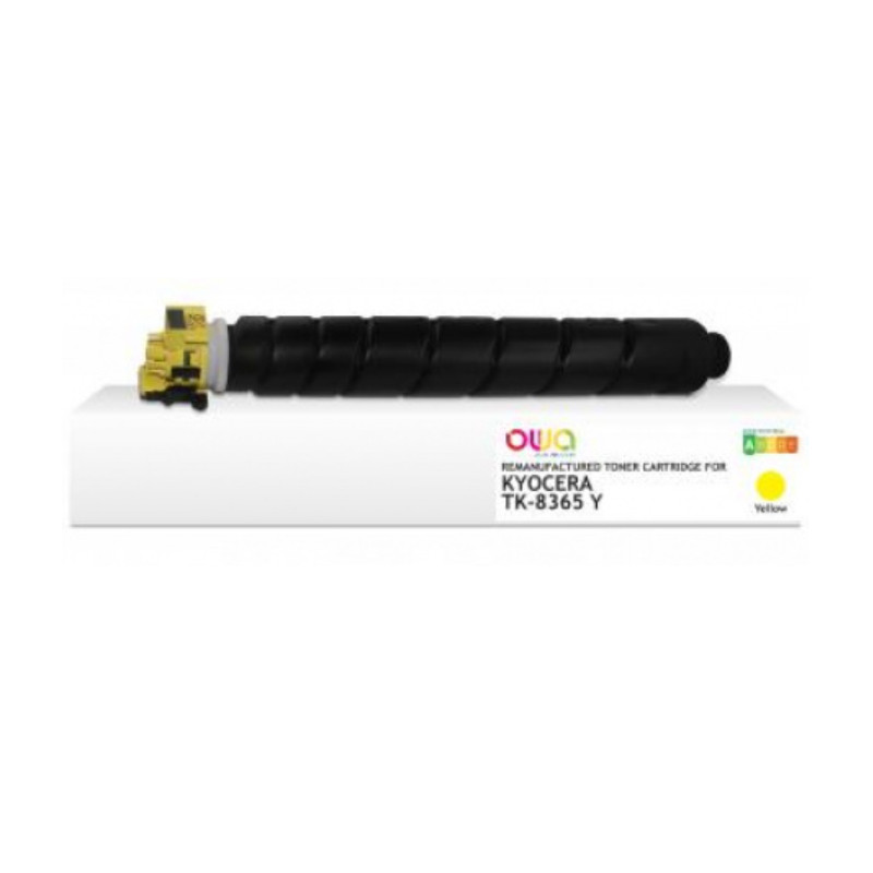 K40418OW ARMOR OWA Toner Remanufactured 1T02YPANL0 para KYOCERA TK-8365 Y  Amarillo
