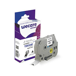 K80007W4 ARMOR WECARE Etiqueta Blanca Texto negro para BROTHER TZE241  18MM*8M