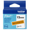 BTAGT31 BROTHER Cinta domestica Btag T31 negro sobre naranja. Ancho: 12 mm. Longitud: 4 m