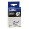 TC101 BROTHER Cinta laminada transparente/negro 12mm 7