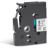 TZE231CIV BROTHER Cinta laminada blanco/Negro 12mm (Sin Blister)