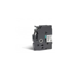 TZE241CIV BROTHER Cinta laminada blanco/negro 18mm (Sin blister)