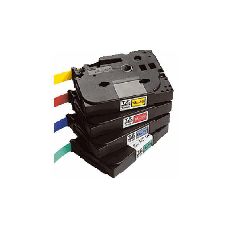 TZE261CIV BROTHER Cinta laminada blanco/ negro 36mm (Sin blister)