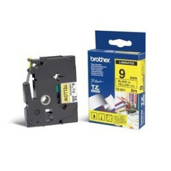 TZE621 BROTHER Cinta laminada amarillo/negro 9mm