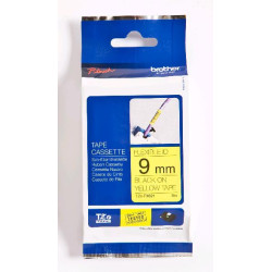 TZEFX621 BROTHER Cinta laminada Amarillo / negro (Flexibles) 9mm