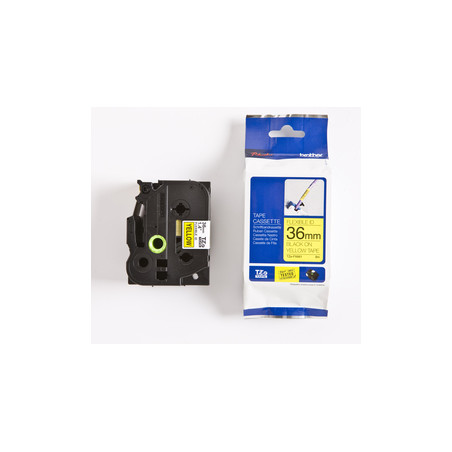 TZEFX661 BROTHER Cinta laminada Amarillo / negro (Flexibles) 36mm
