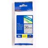 TZEM961 BROTHER Cinta laminada  Plata mate / negro (Metalica) 36mm
