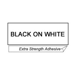 TZES261 BROTHER Cinta laminada Blanco / negro (Superadhesiva) 36mm